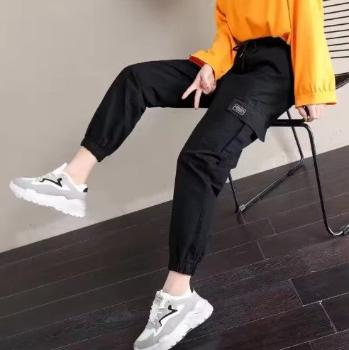 Slim Fit High Waist Wide Leg Pants