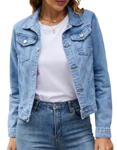 Cropped Denim Jacket