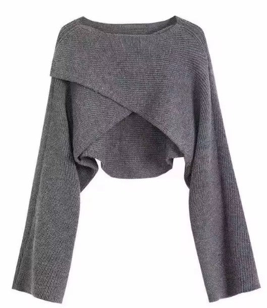 Cozy Cross Knit Crop