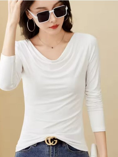 Korean Comfort V-Neck Tee