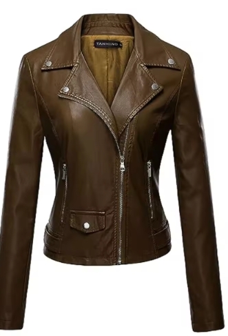 Moto PU Leather Jacket