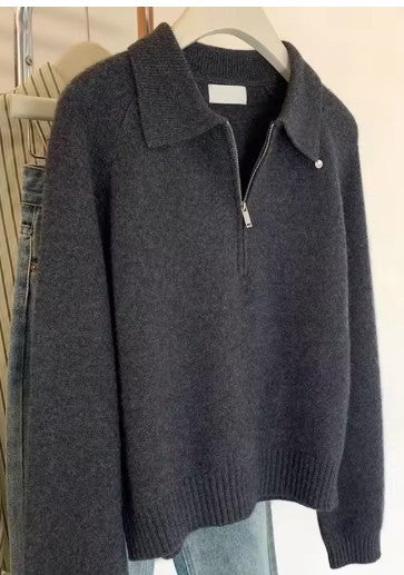 Urban Zip Collar Knit Sweater