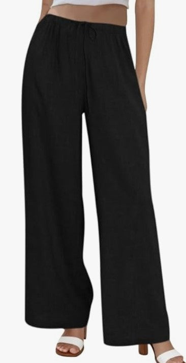CozyFlow Linen Wide Pants