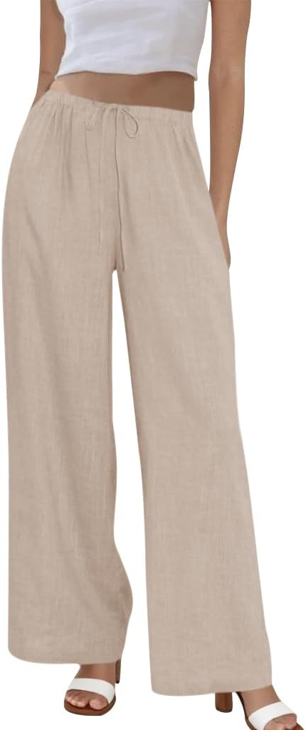 CozyFlow Linen Wide Pants