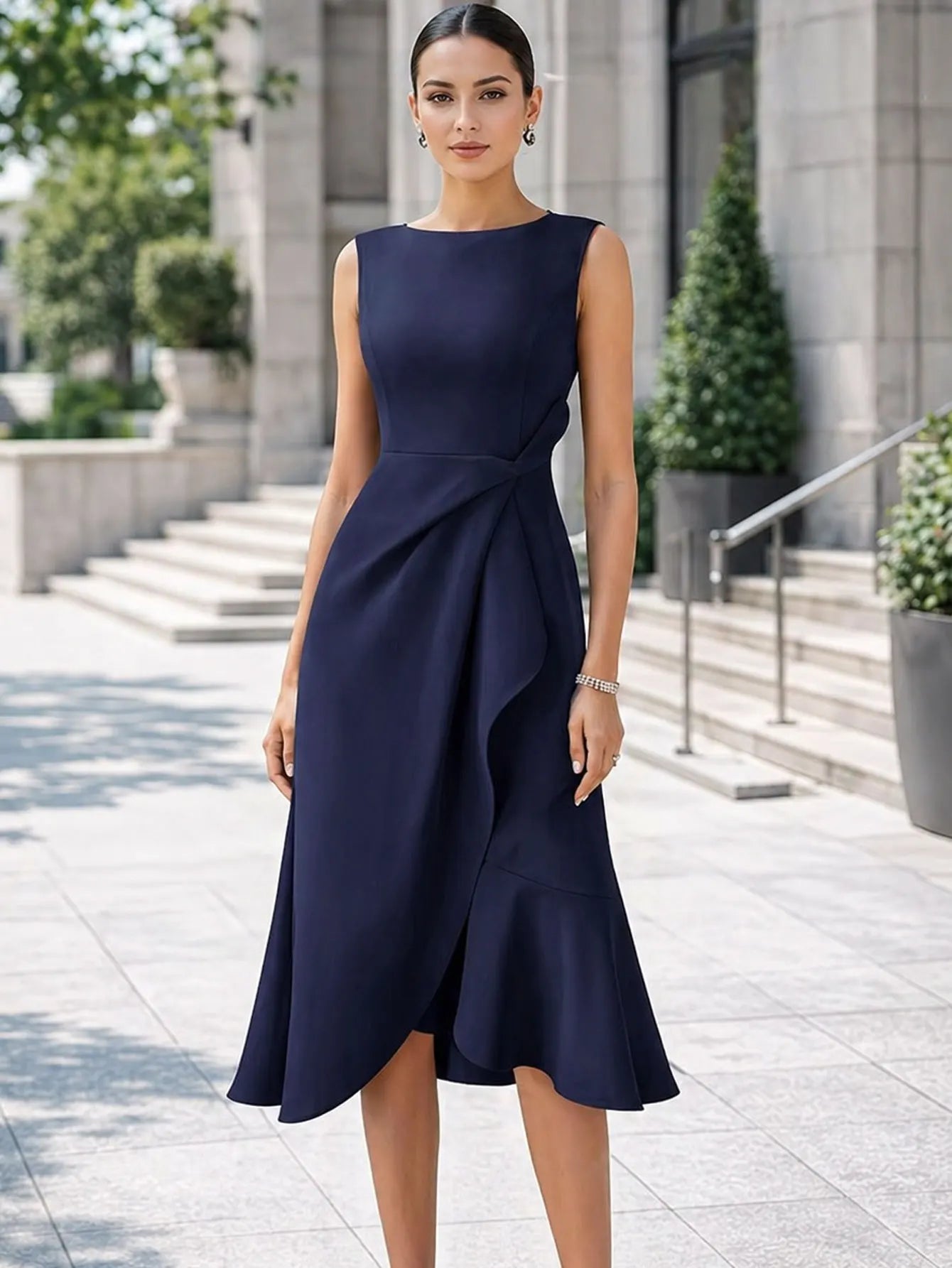 Everyday Slim Ruffle Dress