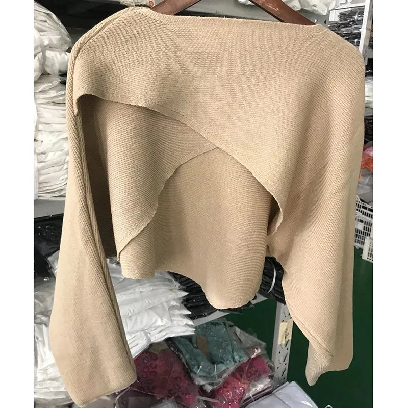 Cozy Cross Knit Crop