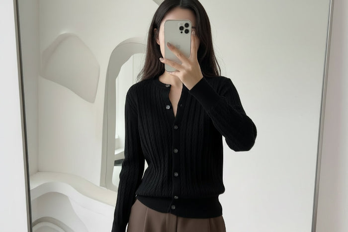 Cotton Twist Cardigan