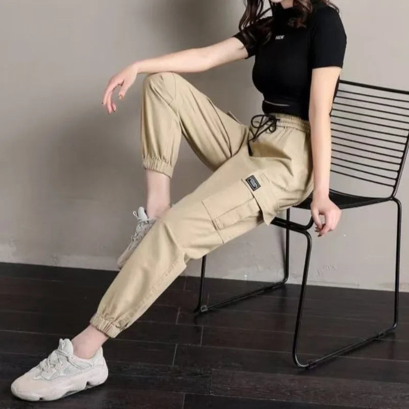 Slim Fit High Waist Wide Leg Pants