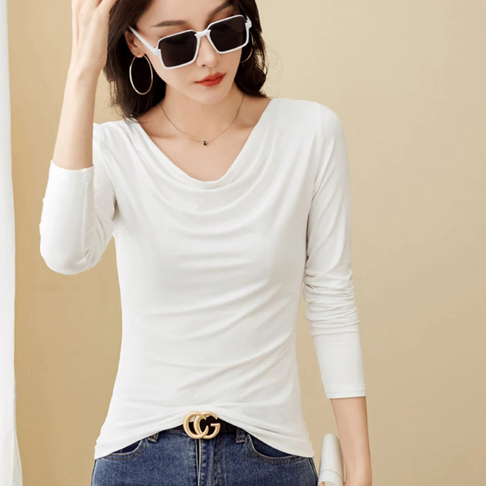 Korean Comfort V-Neck Tee
