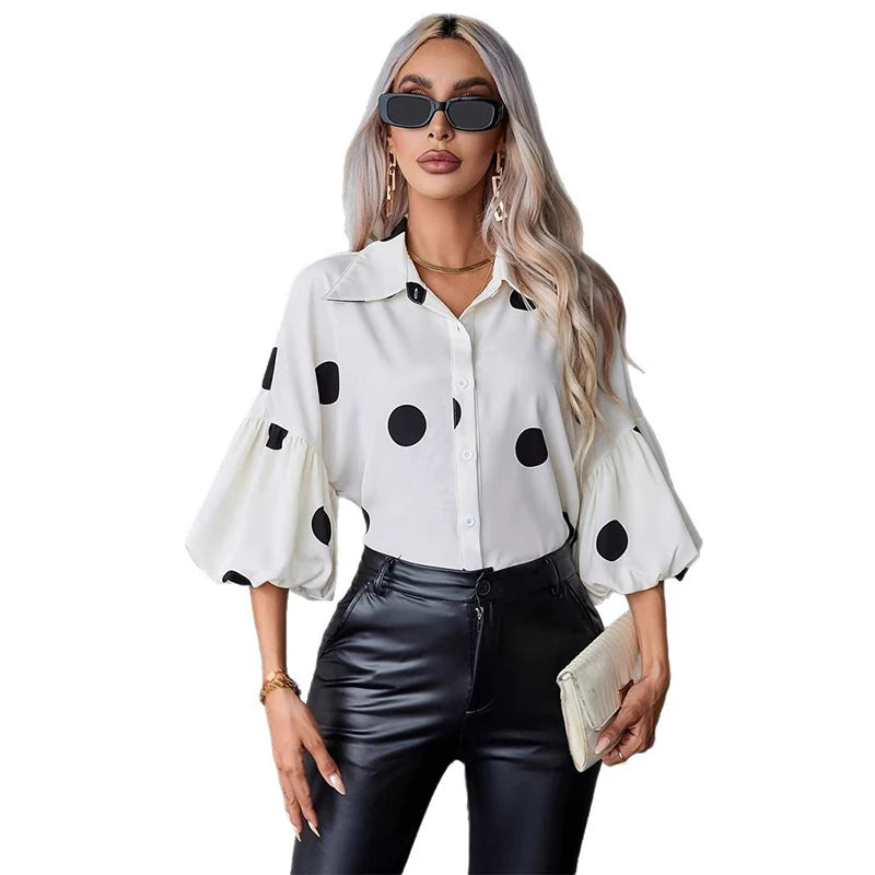 Polka Dot Casual Shirt