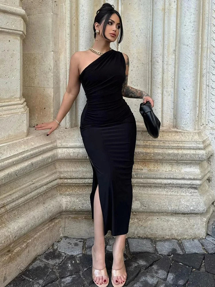 Midnight Classic Slim Maxi Dress