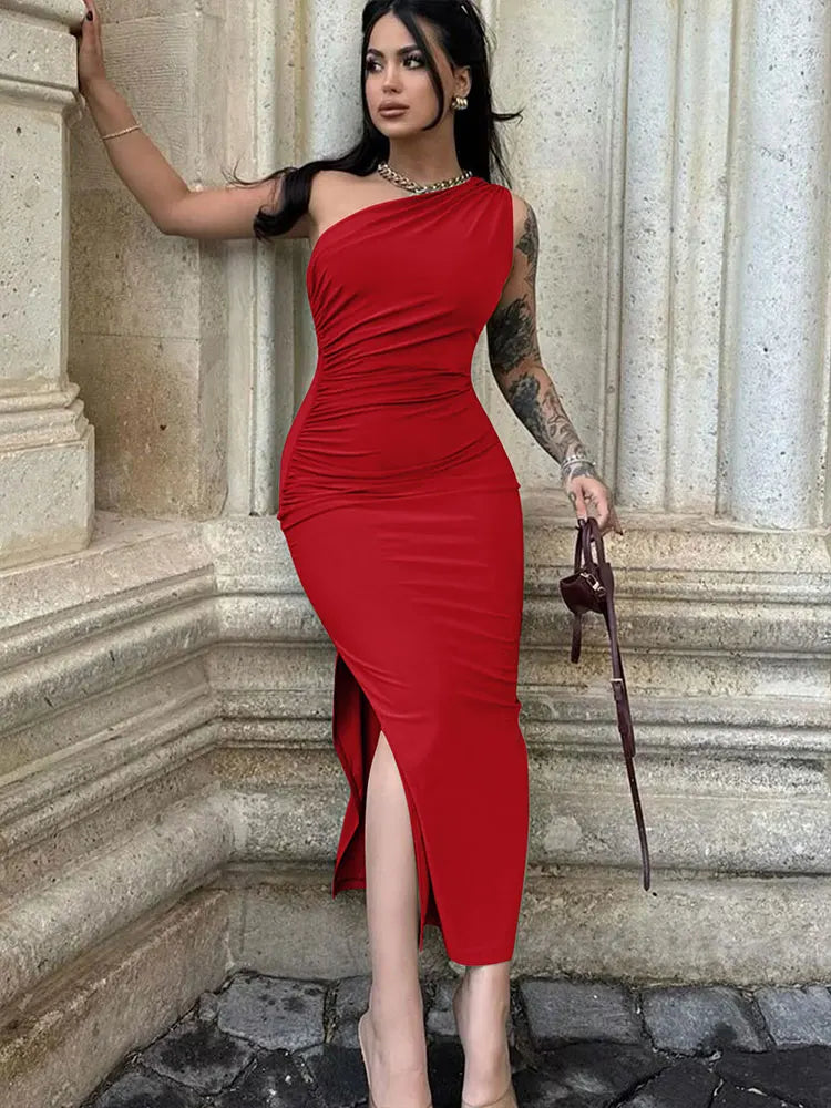 Classic Slim Maxi Dress