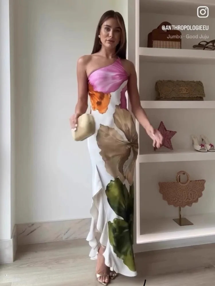 Summer Curling Edge Gown