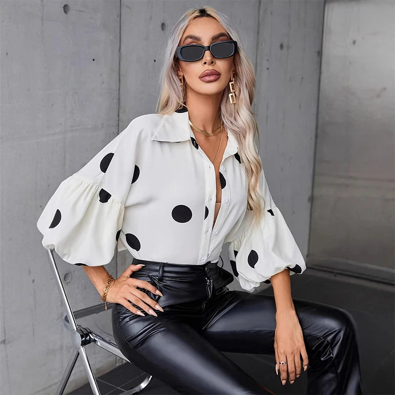 Polka Dot Casual Shirt
