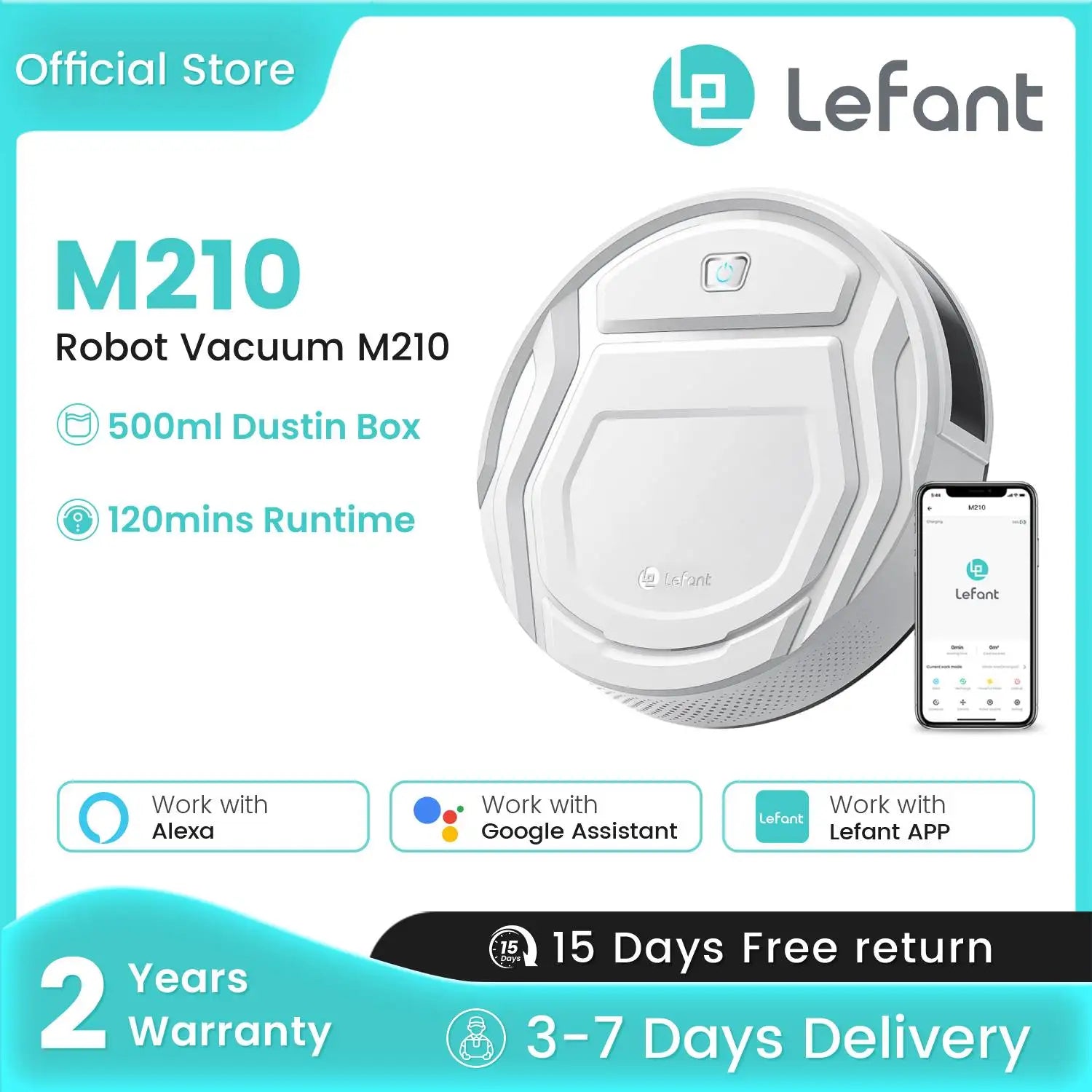 Lefant M210 Smart Slim Vacuum