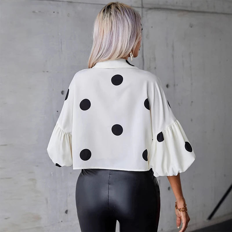 Polka Dot Casual Shirt