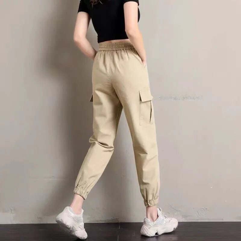 Slim Fit High Waist Wide Leg Pants