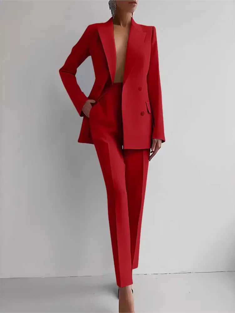 Sharp Two-Piece Office Suit