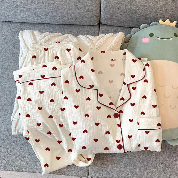 Cozy HeartPrint Home Comfort Set