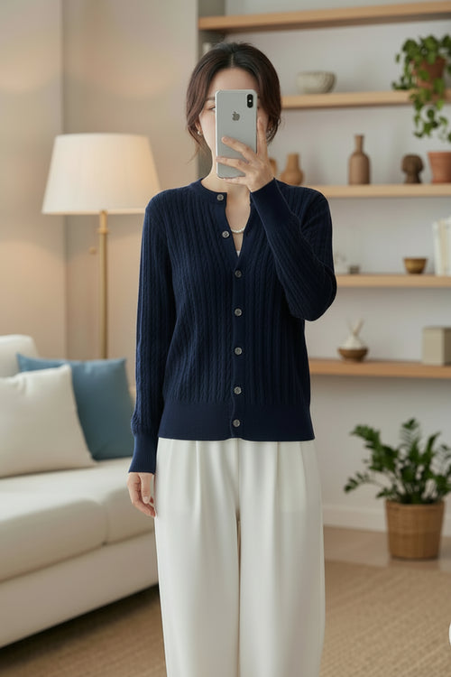 Cotton Twist Cardigan