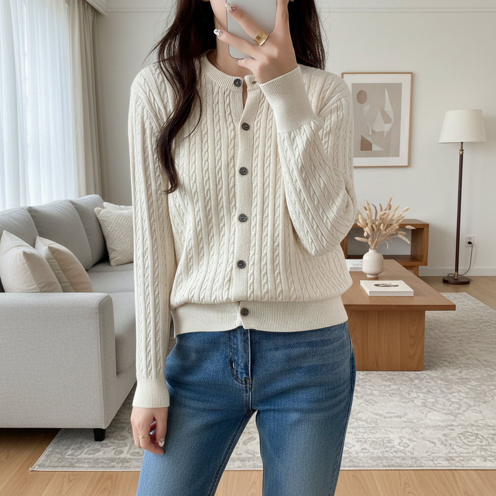 Cotton Twist Cardigan